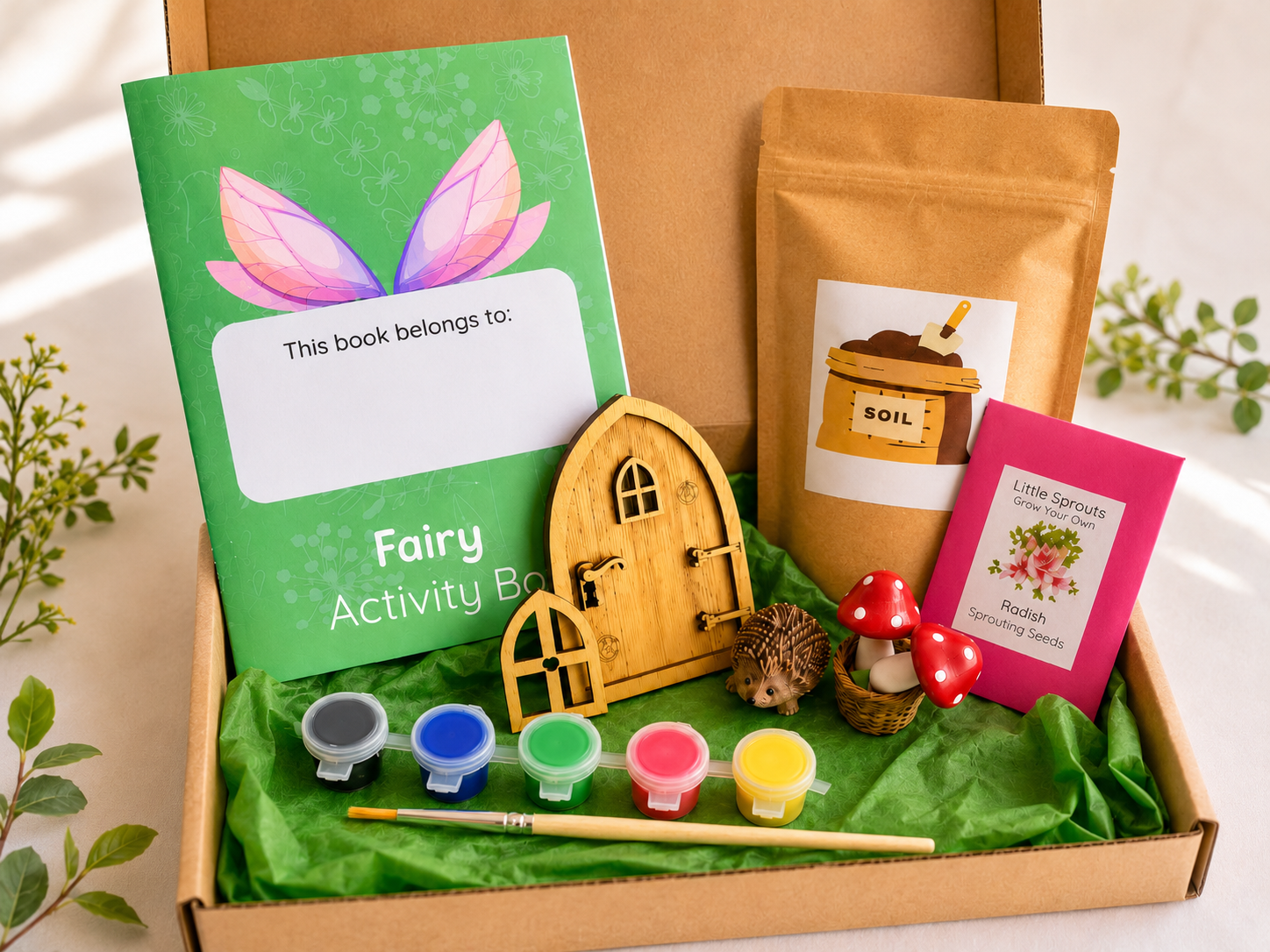 Fairy Garden Craft and Nature Activity Box for Children